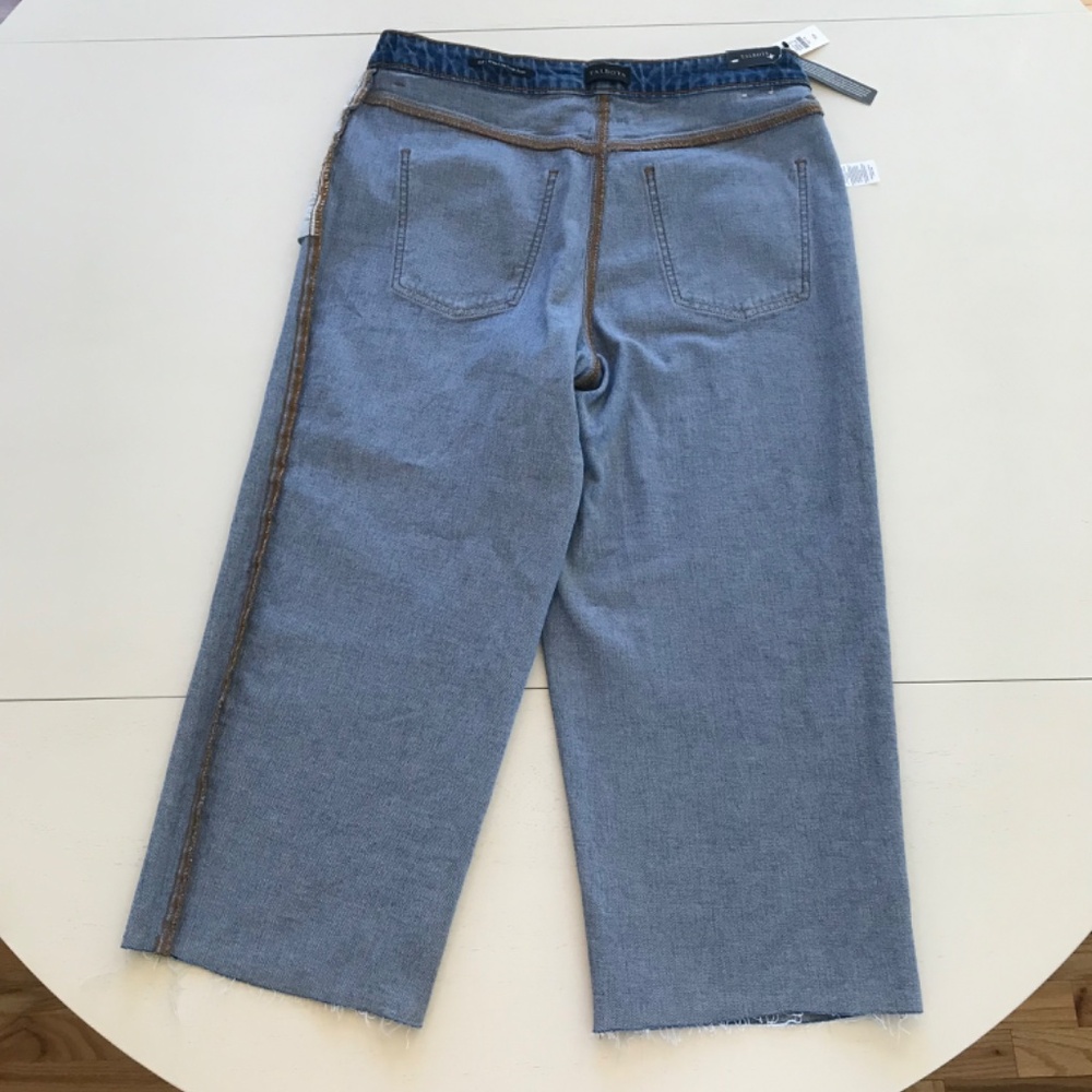 TALBOTS WIDE LEG CROP JEANS - HOFFMAN WASH - Picture 14 of 16